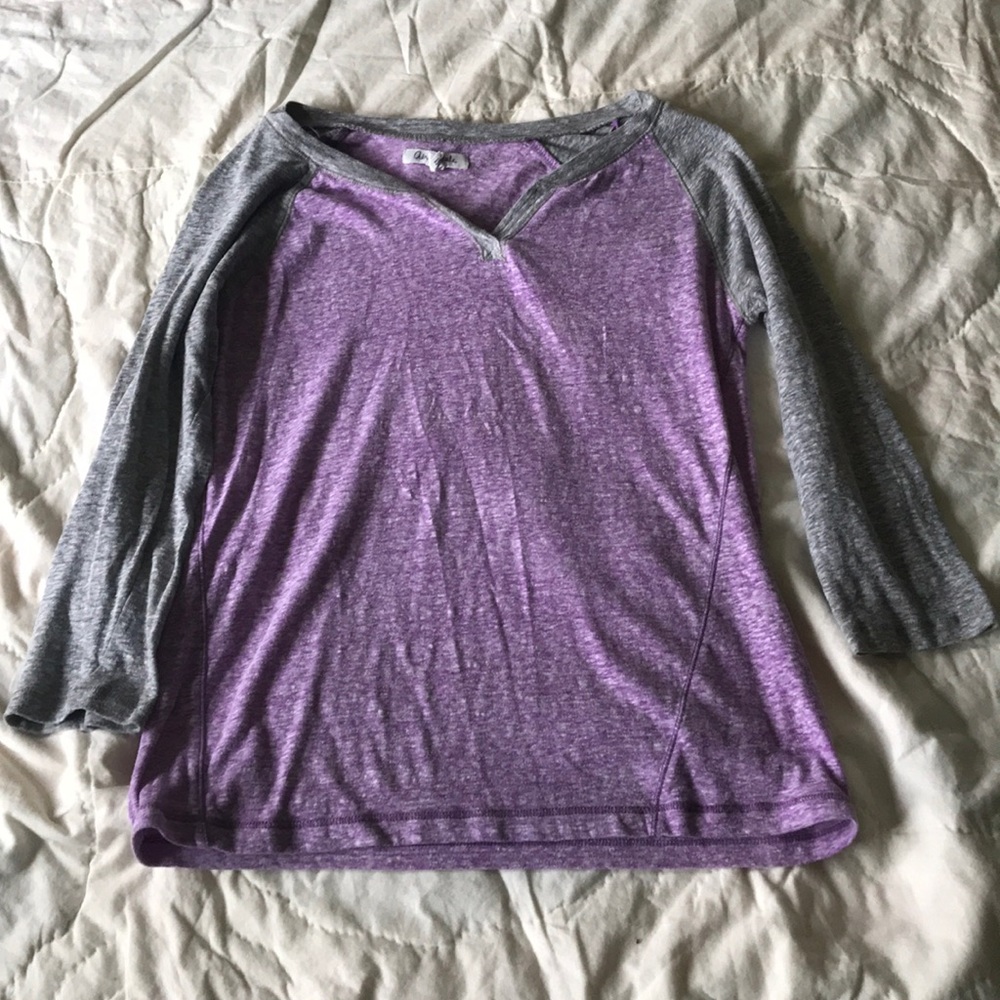 Purple and grey long sleeved Aeropostale shirt